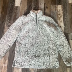 Fleece Pullover quarter zip Love Tree Large